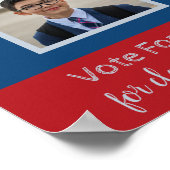 verkiezingscampagne voor studenten met foto - post poster (Hoek)