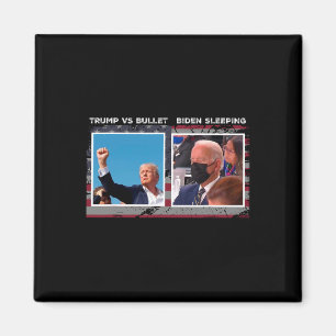 Verkiezingscampagne VS 2024 trump Vs Kogel Magneet