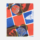 Verkiezingscheckbord Fleece Deken (Voorkant)