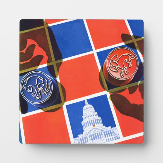 Verkiezingscheckbord Fotoplaat (Voorkant)