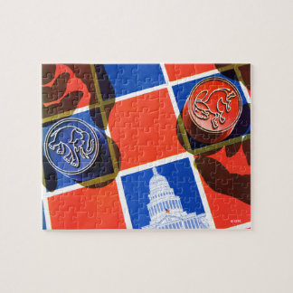 Verkiezingscheckbord Legpuzzel