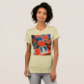 Verkiezingscheckbord T-shirt (Voorkant volledig)