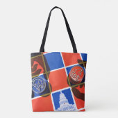 Verkiezingscheckbord Tote Bag (Achterkant)