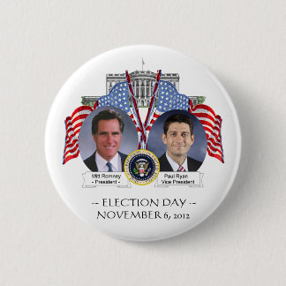 VERKIEZINGSDAG Mitt Romney Paul Ryan BUTTON