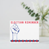 Verkiezingsherinnering! Briefkaart (Staand voorkant)