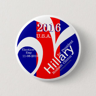 Verkiezingsherinnering Hillary voor President 2016 Ronde Button 5,7 Cm