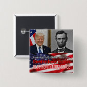 Verkiezingsinmenging Vierkante Button 5,1 Cm (Voorkant /achterkant)