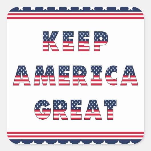 Verkiezingspartij VS Collectie! Vierkante Sticker (Voorkant)