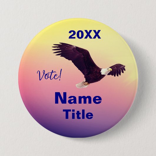 verkiezingspolitiek ronde button 7,6 cm (Voorkant)