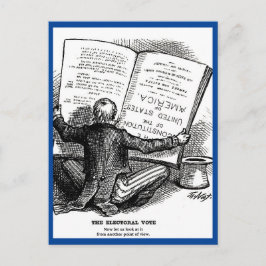 Verkiezingsstem volksstemming  Cartoon Briefkaart