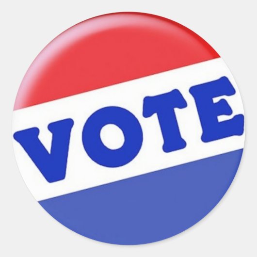 VerkiezingsSticker Ronde Sticker (Voorkant)