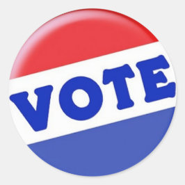 VerkiezingsSticker Ronde Sticker