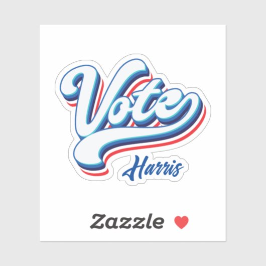 verkiezingstypografie sticker (Vel)