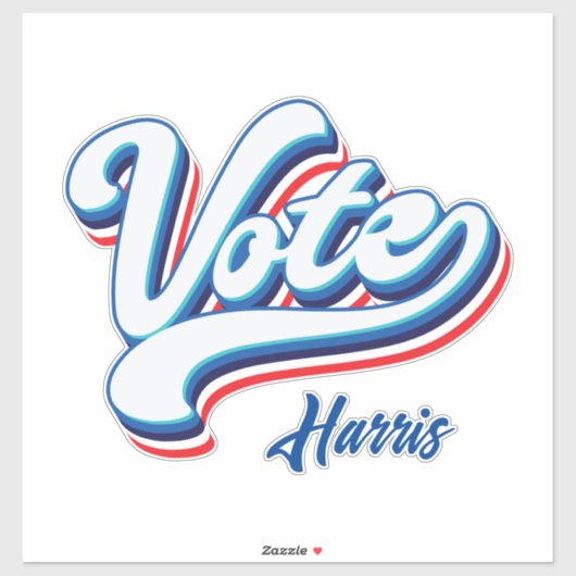 verkiezingstypografie sticker (Vel)