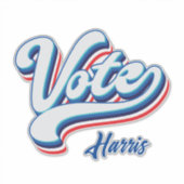 verkiezingstypografie sticker (Voorkant)