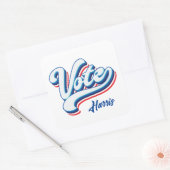 verkiezingstypografie vierkante sticker (Envelop)