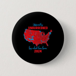 Verkiezingsuitslag 2024 kaart Trump winnen Ronde Button 5,7 Cm