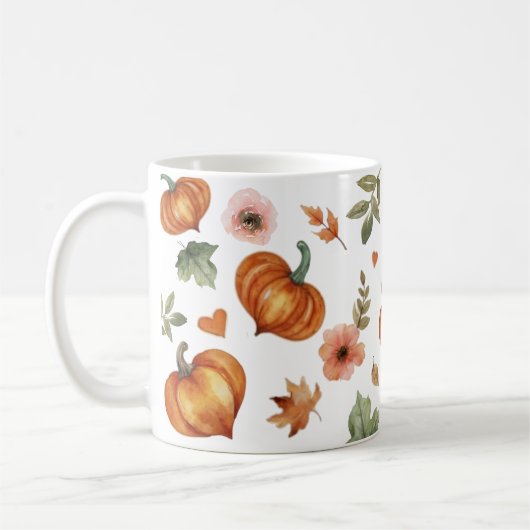 Verkikkerde pompoen hart koffiemok (Links)