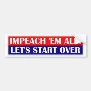 Verklaag ze allemaal, Laten we opnieuw beginnen. Bumpersticker