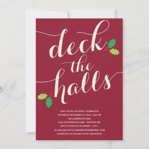 VERKLAAR DE HALLEN HOLIDAIRE INVITATIE KAART
