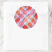 Verklaar van de achtergrond van de ontwerpstructuu ronde sticker (Tas)