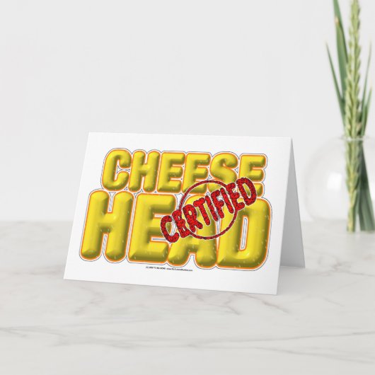 Verklaarde CheeseHead Kaart (Voorkant)