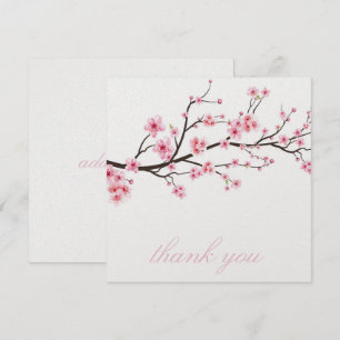 VERKLAPKAART : SAKURA KERSENBLOESEM BEDANKKAART