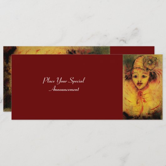 VERKLARING IN GEEL AANKONDIGING (Voorkant / Achterkant)