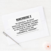 Verklaring over bio-ethiek en mensenrechten 2005 A Rechthoekige Sticker (Envelop)