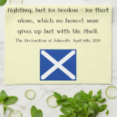 Verklaring van Arbroath Scottish Tea Towel Theedoek (Gevouwen)