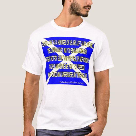 Verklaring van Arbroath T-shirt (Voorkant)