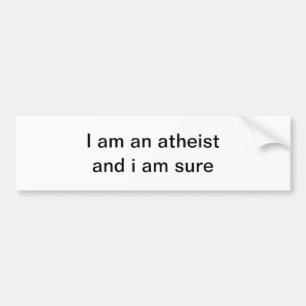Verklaring van atheïst bumpersticker