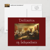 Verklaring van de Onafhankelijkheidspostkaart Briefkaart (Voorkant / Achterkant)