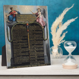 Verklaring van de rechten van het Man en de burger Fotoplaat