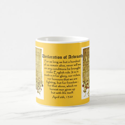 Verklaring van de Schotse Mok van Arbroath-onafhan (Center)