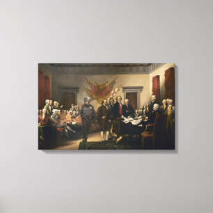 Verklaring van het Onafhankelijkheidsgascanvas Canvas Afdruk