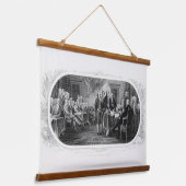 Verklaring van Onafhankelijkheid: $2-biljet, Ets Hangend Wandkleed (Gebogen)