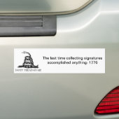 Verklaring van onafhankelijkheid bumper handtekeni bumpersticker (Op auto)