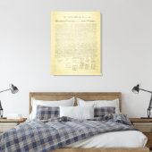 Verklaring van onafhankelijkheid Canvas Print (Insitu (Slaapkamer))