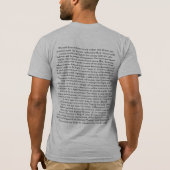 Verklaring van Onafhankelijkheid CONGRESS, 4 juli  T-shirt (Achterkant)