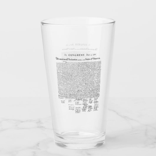Verklaring van Onafhankelijkheid Glas (Voorkant)