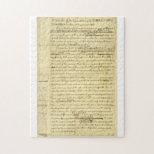 Verklaring van Onafhankelijkheid Puzzle Legpuzzel (Verticaal)