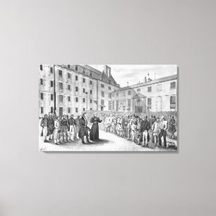 Verklaringen voor het vertrek van de veroordeelden canvas afdruk