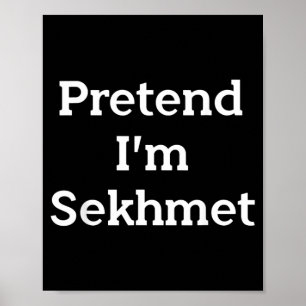 Verkleed als Sekhmet Kostuum Grappig Egyptische Ha Poster