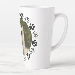 Verkleinbare hond portret hoektand latte mok