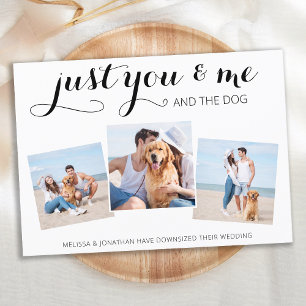 Verkleind Huwelijk Micro Hond Huwelijksaankondigin Save The Date