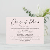 Verkleining Huwelijk Wijziging van Plan Elegante R Aankondiging (Staand voorkant)