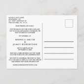 Verkleining Huwelijksplannen Gewijzigd Foto Aankondigingskaart (Achterkant)