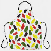 Verkleurd Autumn Leaf-patroon Schort (Voorkant)