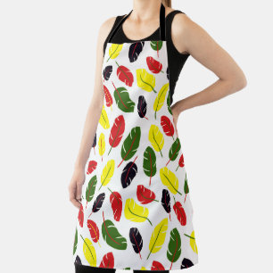 Verkleurd Autumn Leaf-patroon Schort